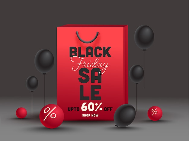 Black friday-verkoopafficheontwerp