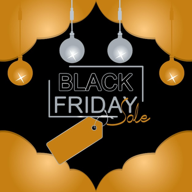 Black Friday-verkoopbanner. Black Friday verkoop banner vector ontwerpsjabloon voor website, advertentie.