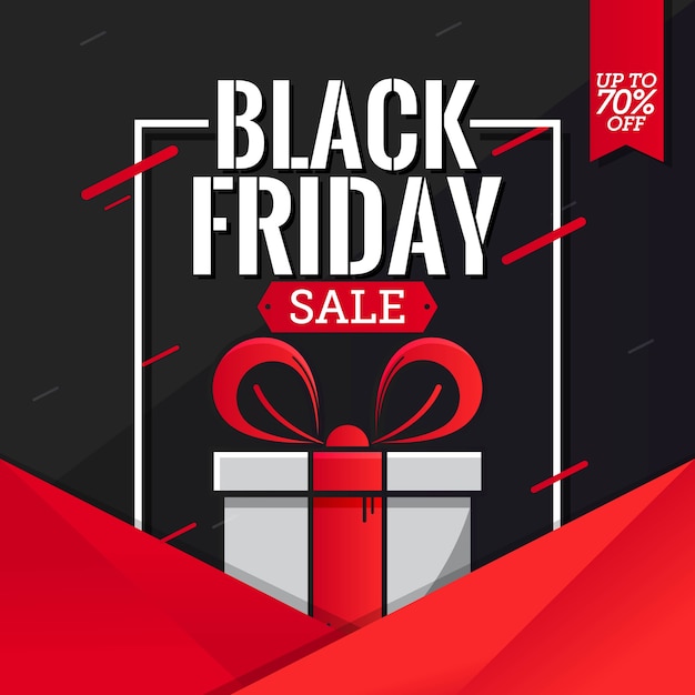 Black friday-verkoopbanner malplaatjevector