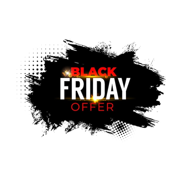 Black friday-verkoopbanner met weekendwinkelaanbieding