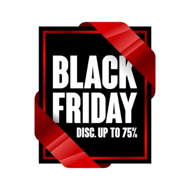 Black friday-verkoopbanner ontwerpsjabloon