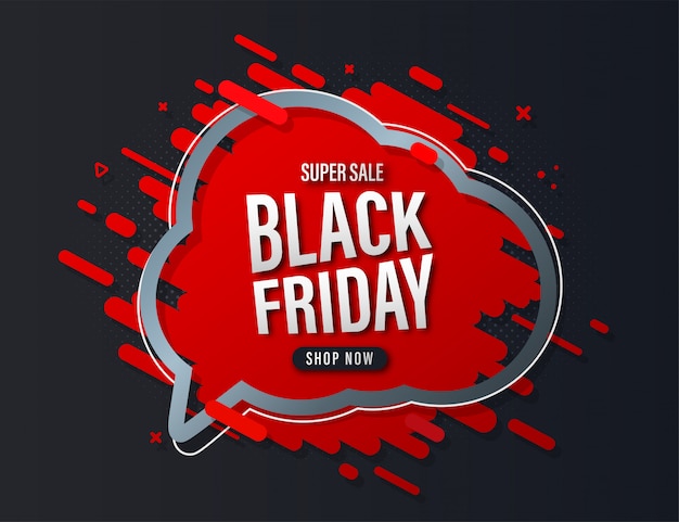 Black friday-verkoopbanner.