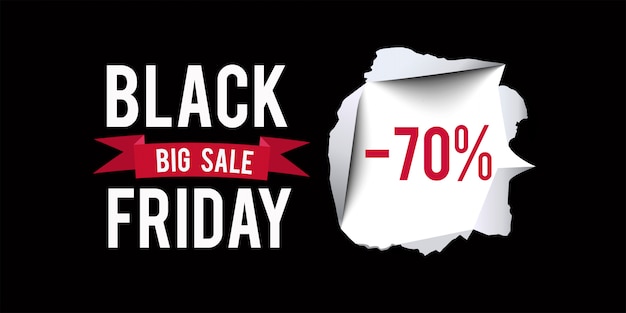 Black Friday-verkoopbanner.