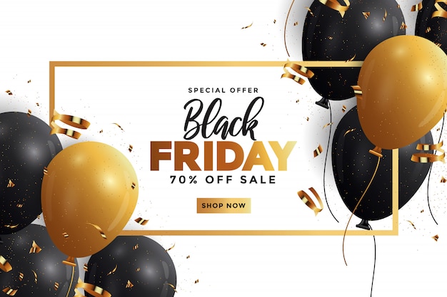 Vector black friday-verkoopbanner