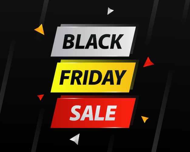 Vector black friday-verkoopbanner