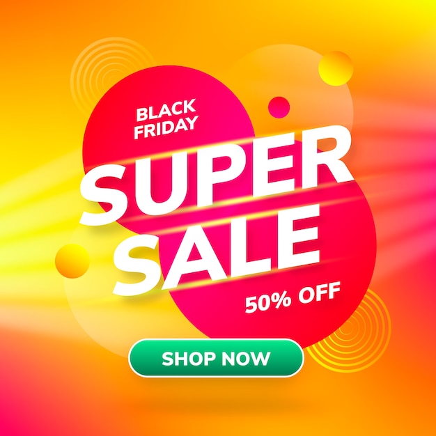 Black friday-verkoopbanner