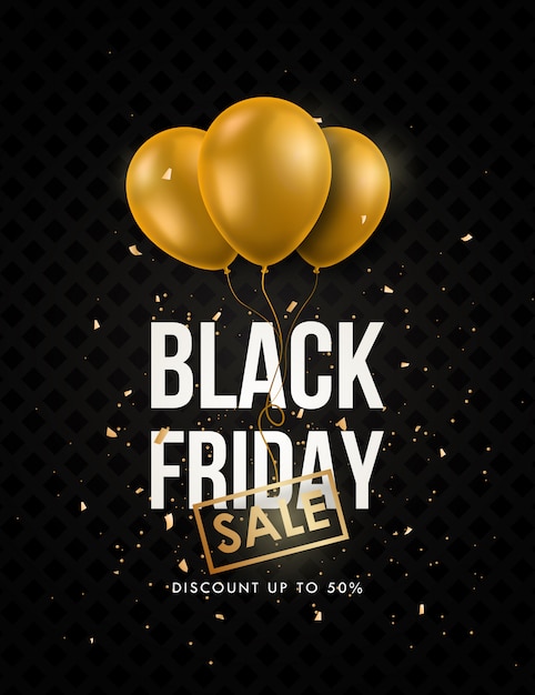 Vector black friday-verkoopbanner.