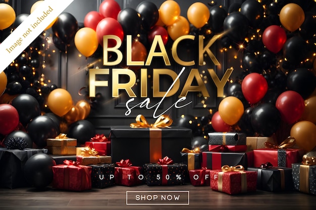 Black Friday-verkoopbanner