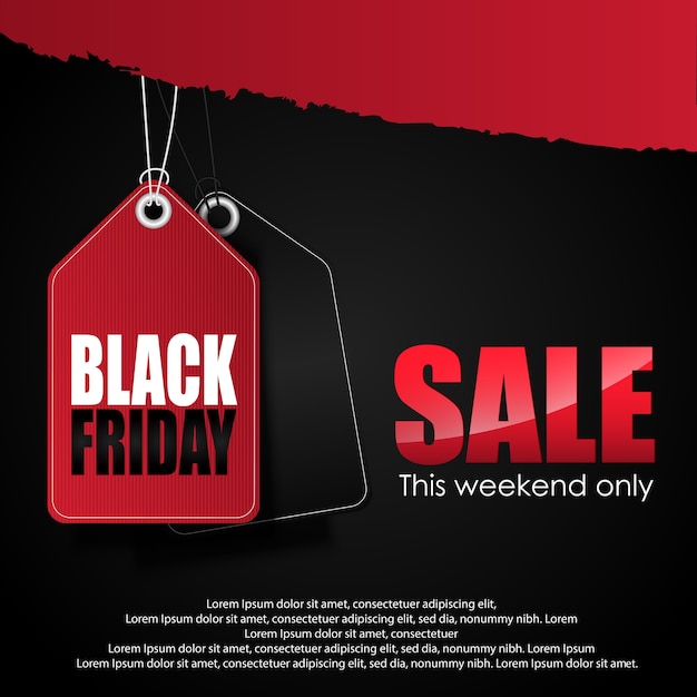 Black friday-verkoopbannerachtergrond