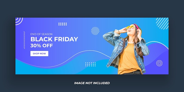 Black friday-verkoopbannermalplaatje