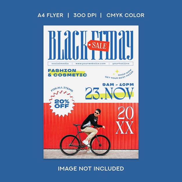 Vector black friday-verkoopflyer