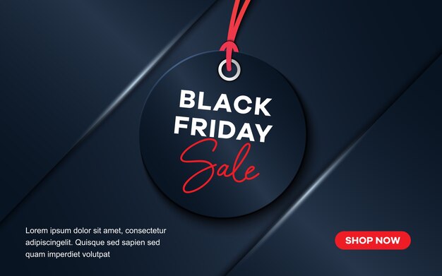 Black friday-verkooplabelontwerp