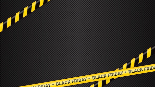 Black friday warning tapes ribbobs template for black friday sale