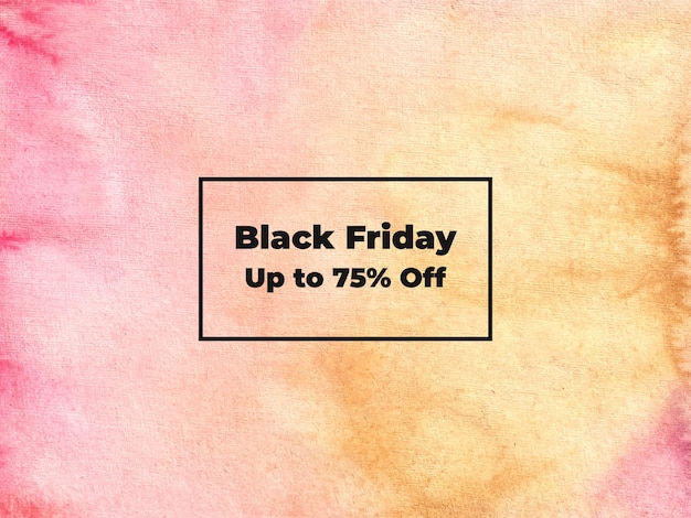 Black Friday watercolor background