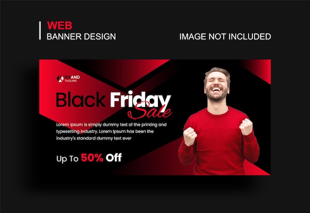 Black friday web banner design