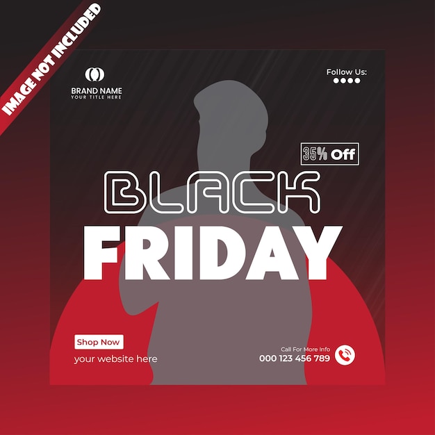 Vector black friday weekendverkoop social media banner post web banner vector