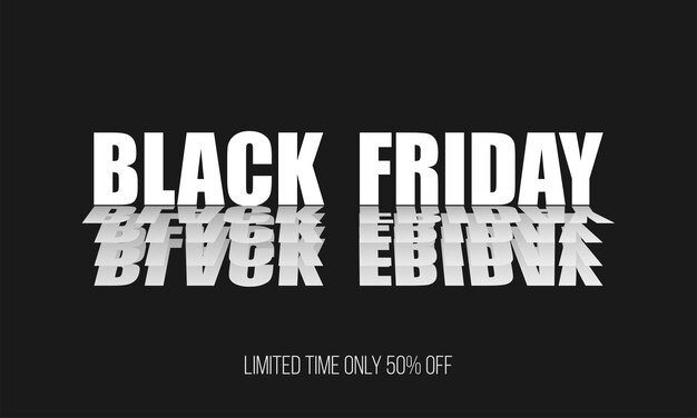 Black Friday wit en zwart abstract ontwerp