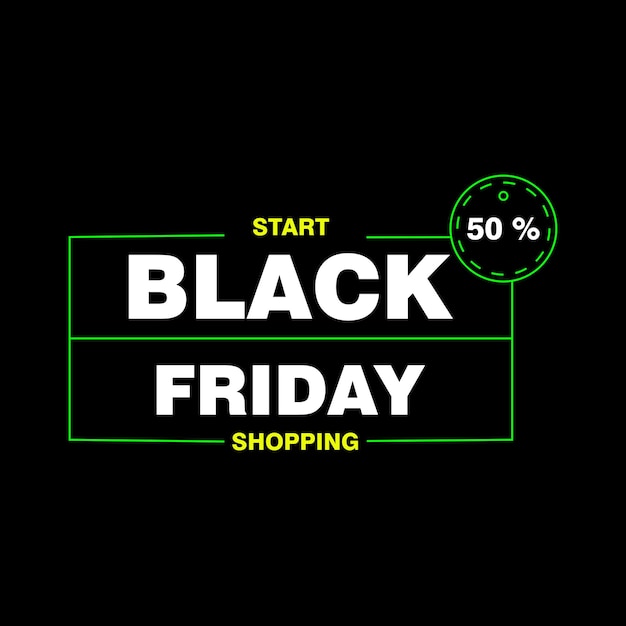 Vector black friday