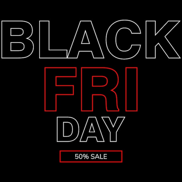 Vector black friday