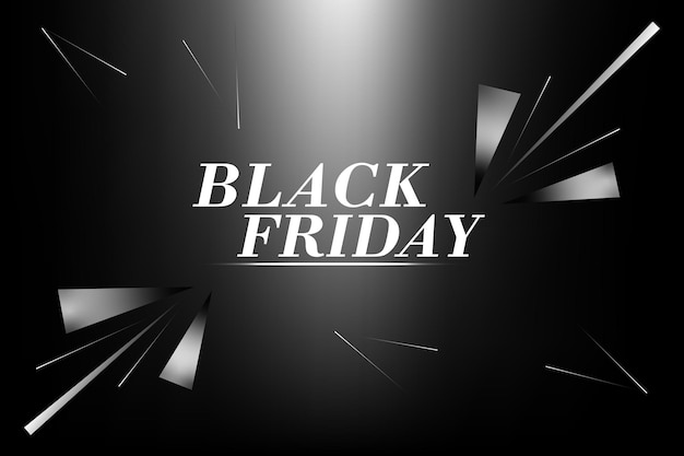 Black Fridaysaleblack donkere elegante stijl met gloed en glazen schervenPromotionele vector sjabloon