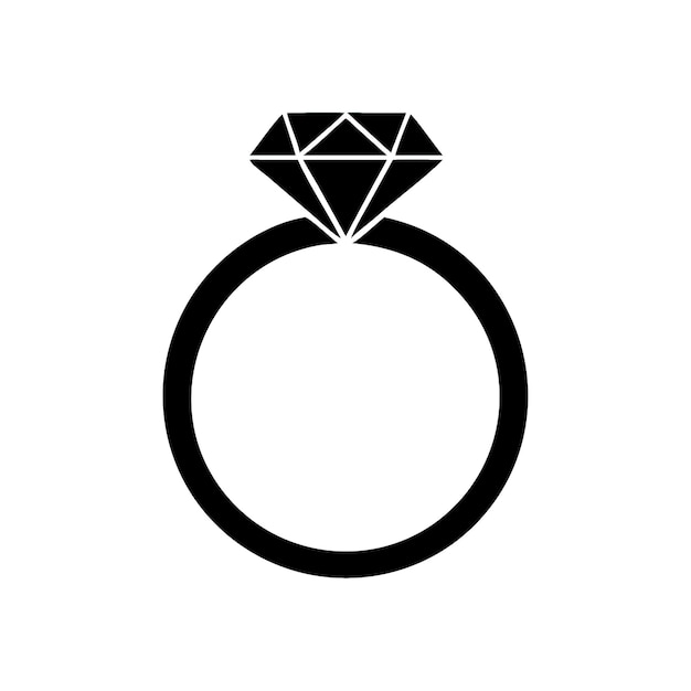 the black geometric diamond gemstone sits elegantly upon a matching band ring transparent background