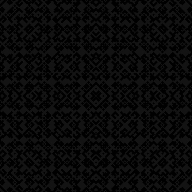 Black geometric seamless pattern