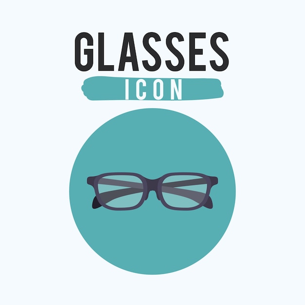 Black glasses icon