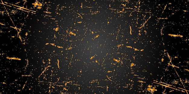 Vector black and gold abstract background texture