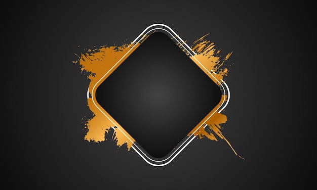 Vector black and gold abstract background