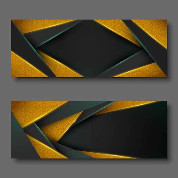 Black and gold background. dark background. abstract background.