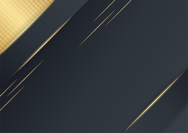 Black gold background. Elegant Abstract Geometric Shiny Luxury Black Gold Background. Good for Wallpaper, Banner, Cover or Presentation Template