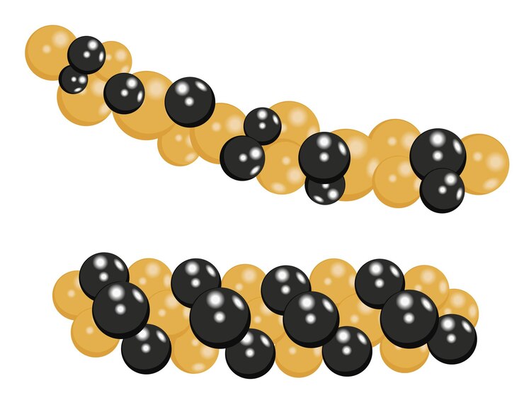 Vector black gold balloon