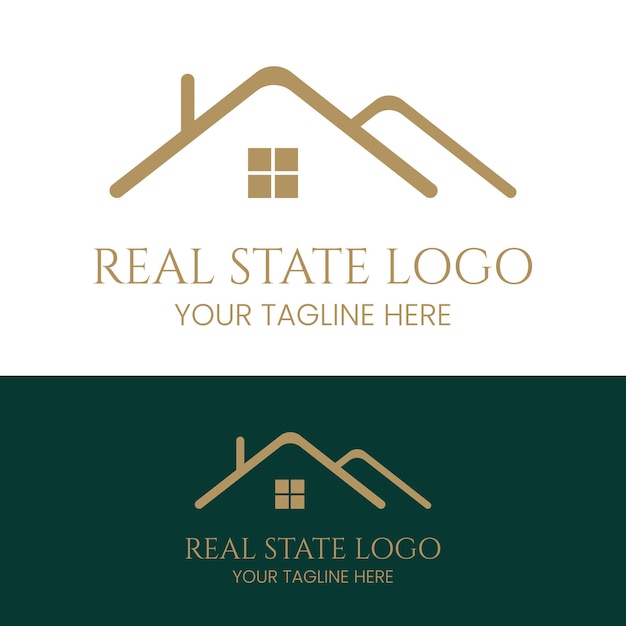 Black and gold color geometric logo