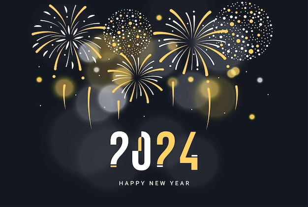 Black and gold happy new year background 2210