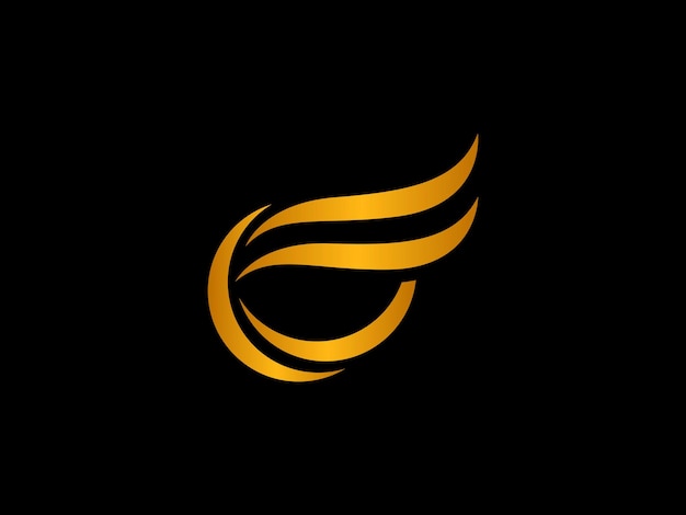 A black and gold logo with the letter r on it