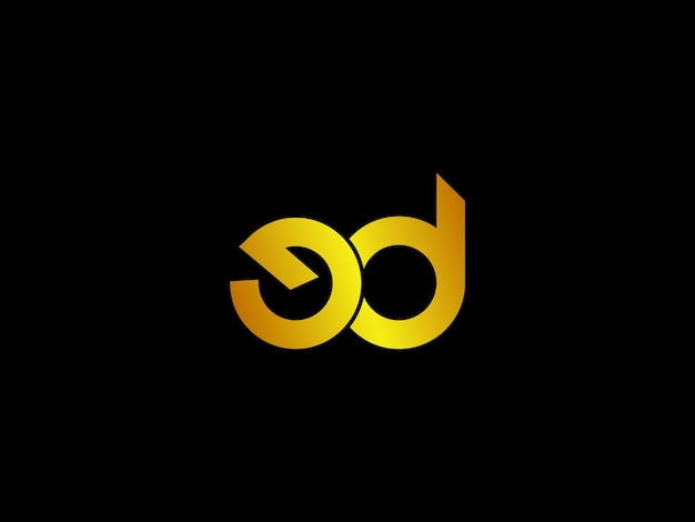 Black and gold logo with the title'logo for bd '