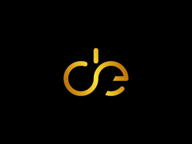 Black and gold logo with the title'logo for de '