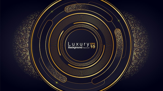 Black and Gold Luxury Background Concept