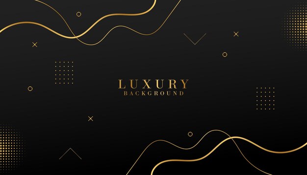 Black and gold luxury background