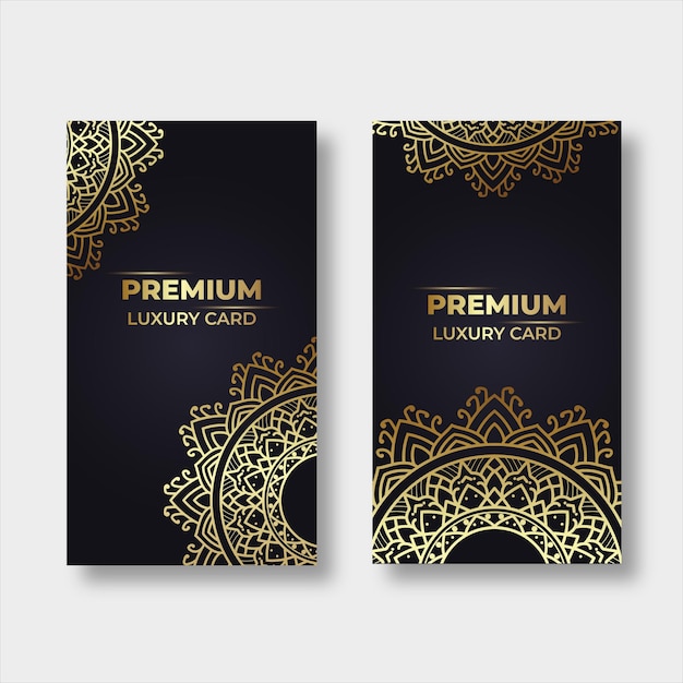 the black and gold luxury card