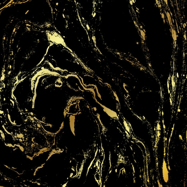 Black and gold marble texture background