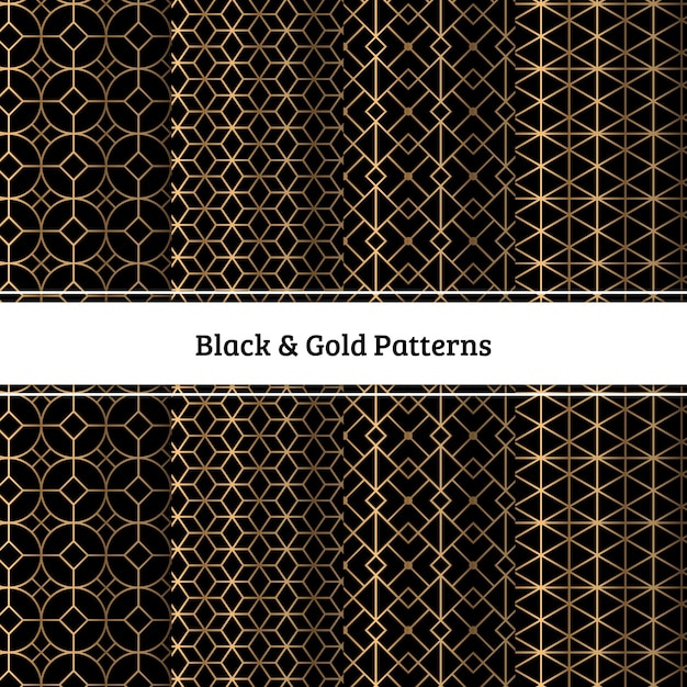 Black & Gold Patterns