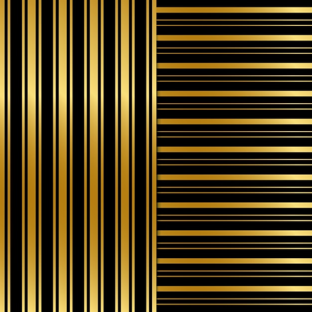 Vector black and gold seamless pattern