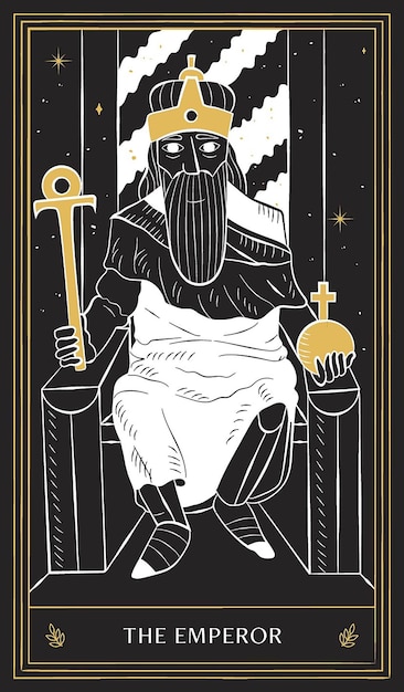 Black Gold Tarot Card