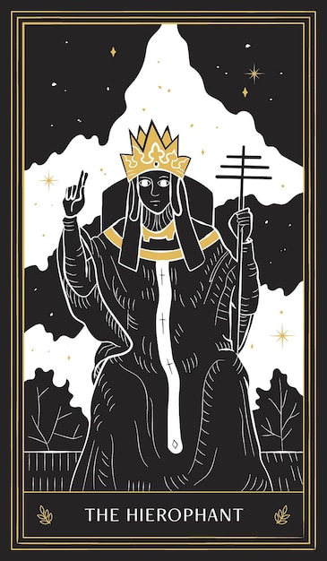 Black Gold Tarot Card