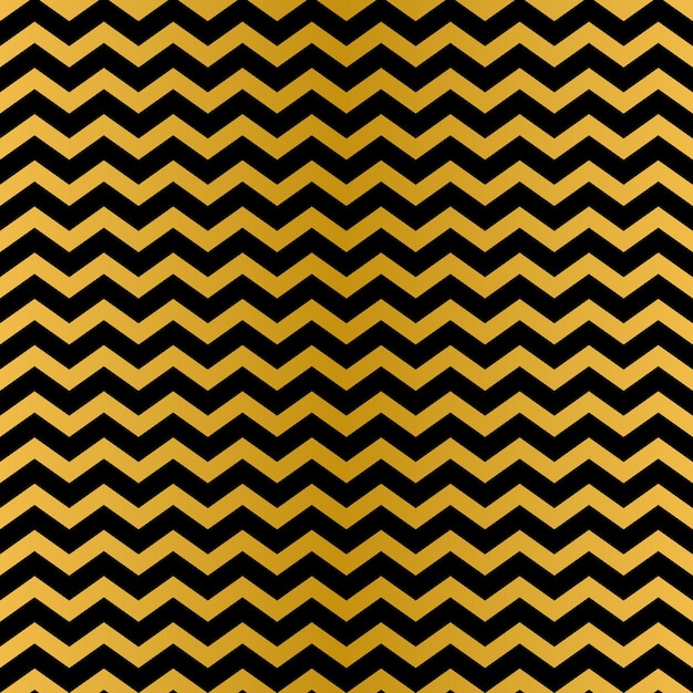 Black and gold zigzag seamless pattern Shiny background for Christmas or New Year designs Golden abstract vector illustration