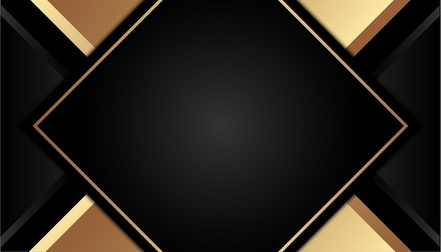 Vector black and golden color modern background design