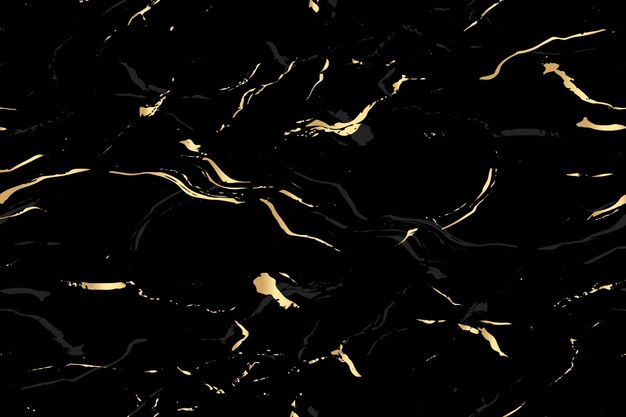 Vector black and golden marble background with smudge grey effect abstract background