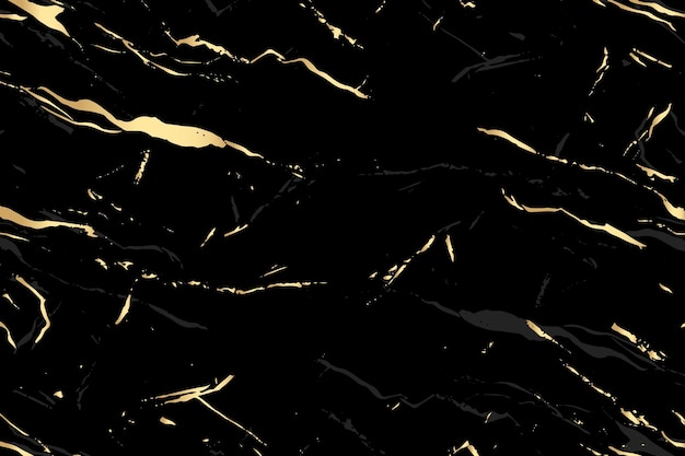 Vector black and golden marble background with smudge grey effect abstract background