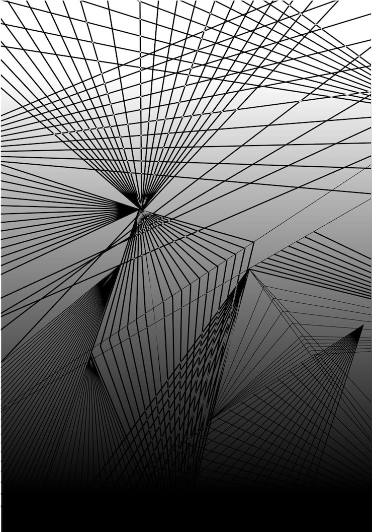 Vector black gradient texture with lines